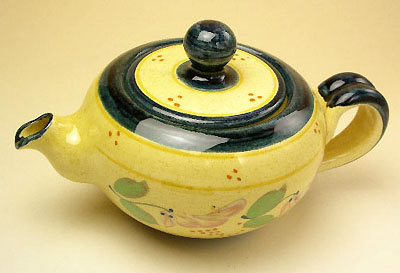 Provence hand made pottery Tea pot mini (OCEANE) - Click Image to Close